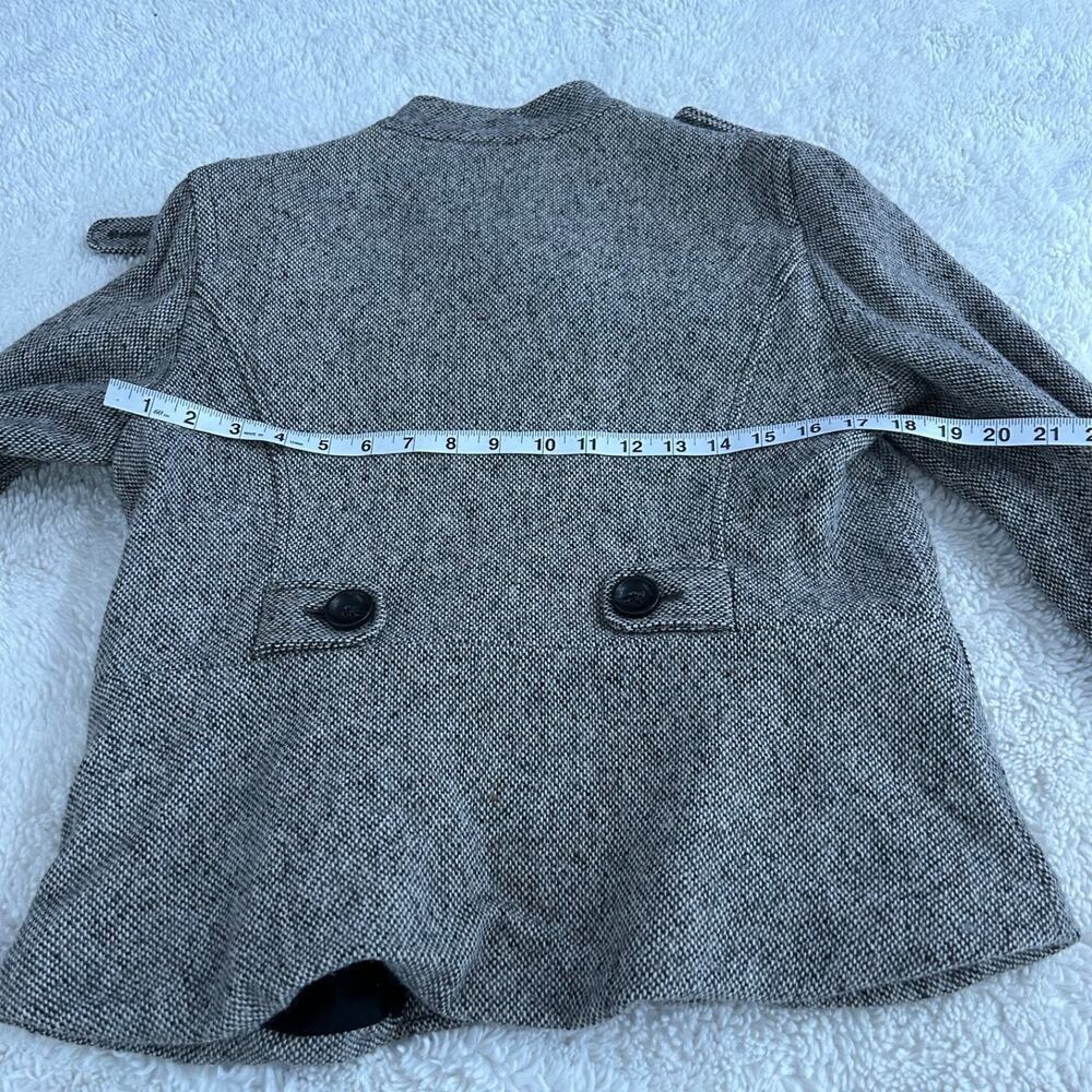 Gap Womens Twill Set Black and White Wool Blend Sz 6 Skirt Sz L Jacket Old Money - Picture 5 of 10